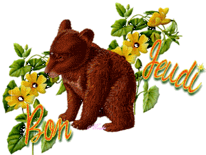 Gif animé Bon jeudi ours